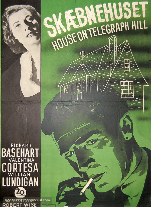 The House on Telegraph Hill - Danish Movie Poster