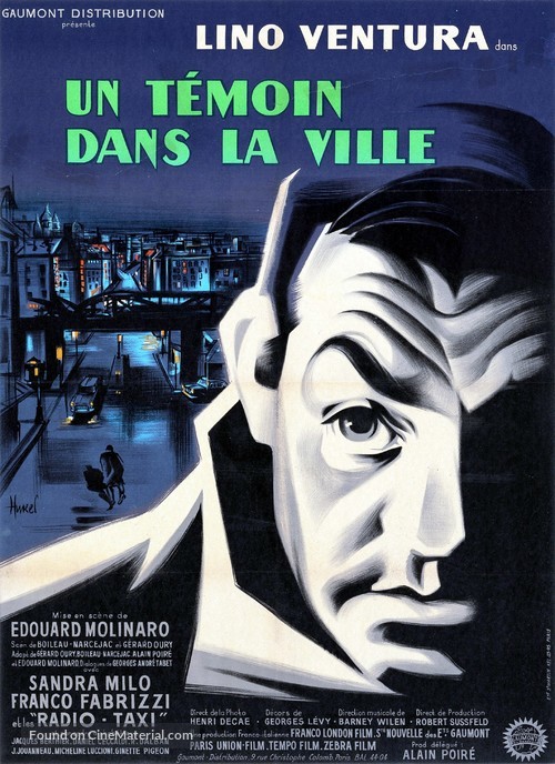 Un t&eacute;moin dans la ville - French Movie Poster