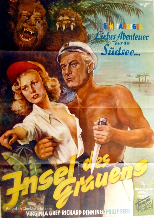 Unknown Island - German Movie Poster