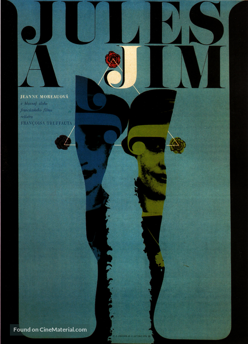 Jules Et Jim - Czech Movie Poster