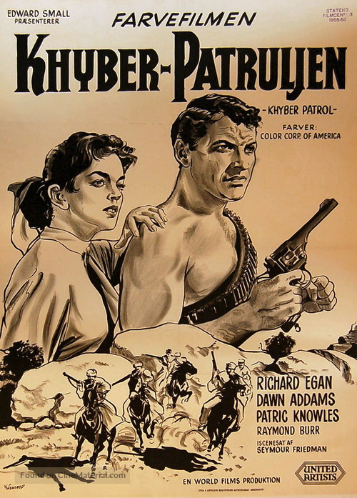Khyber Patrol - Danish Movie Poster