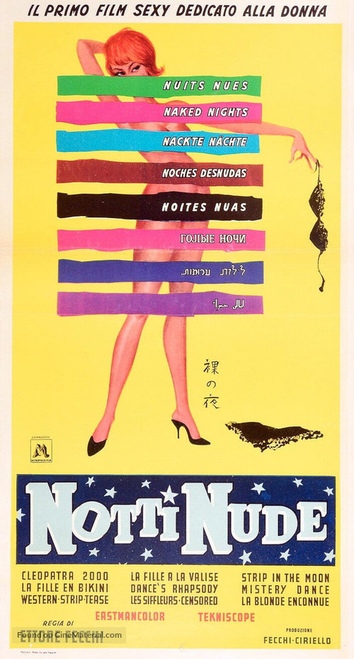 Notti nude - Italian Movie Poster