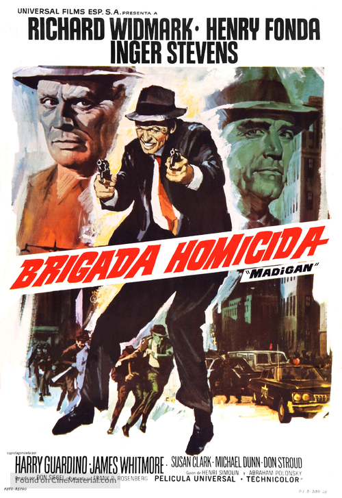 Madigan - Spanish Movie Poster