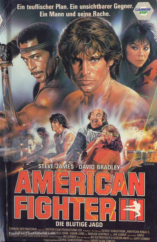 American Ninja 3: Blood Hunt - German VHS movie cover