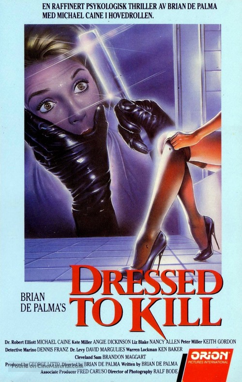 Dressed to Kill - Norwegian VHS movie cover