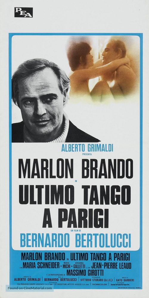 Ultimo tango a Parigi - Italian Movie Poster