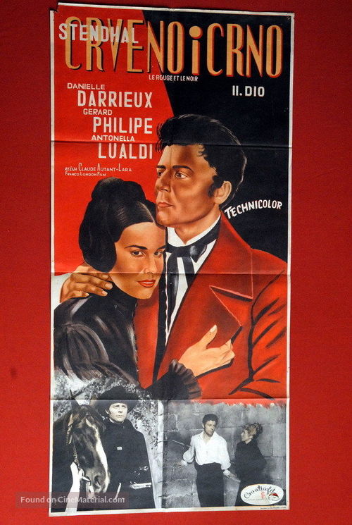 Le rouge et le noir - Croatian Movie Poster