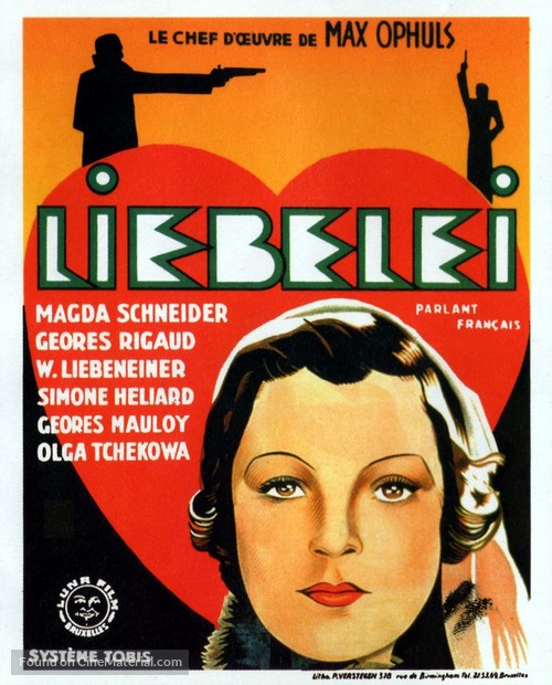 Liebelei - Belgian Movie Poster