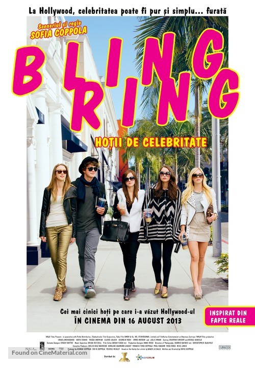 The Bling Ring - Romanian Movie Poster