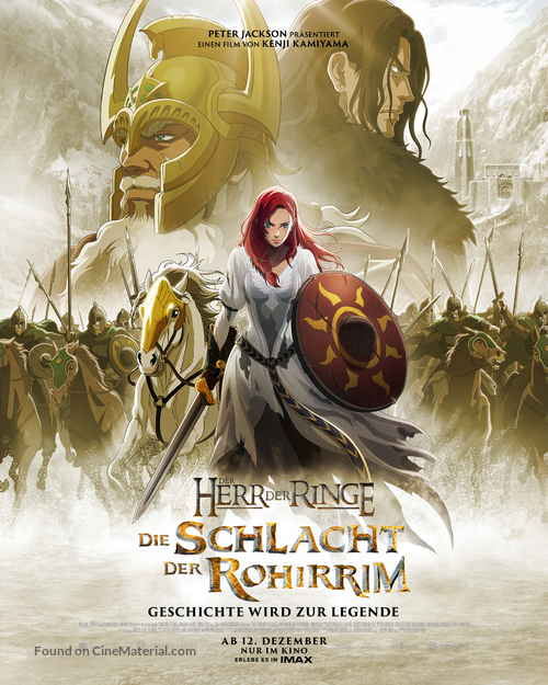 The Lord of the Rings: The War of the Rohirrim - German Movie Poster