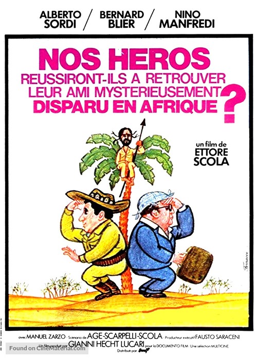 Riusciranno i nostri eroi a ritrovare l&#039;amico misteriosamente scomparso in Africa? - French Movie Poster