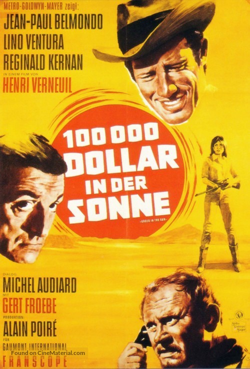 Cent mille dollars au soleil - German Movie Poster