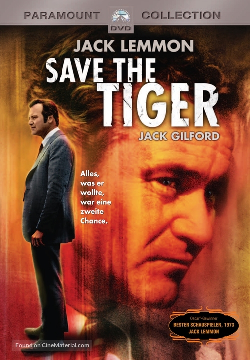 Save the Tiger - German DVD movie cover