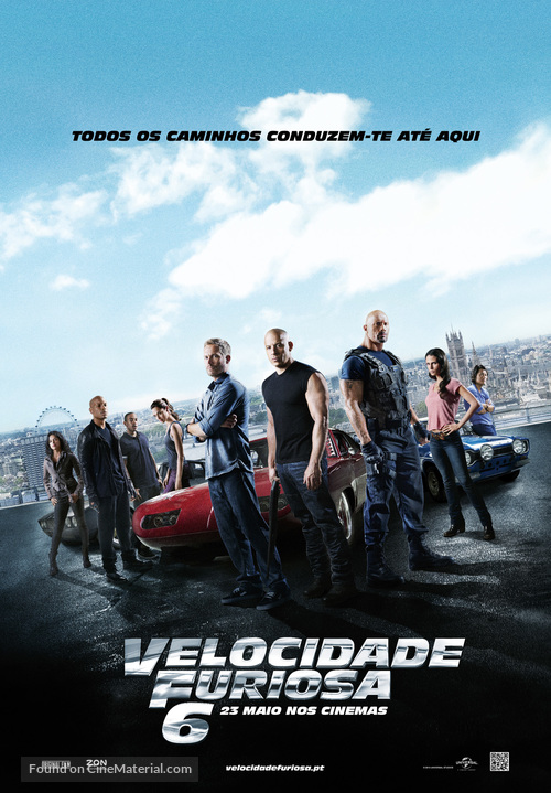 Fast &amp; Furious 6 - Portuguese Movie Poster