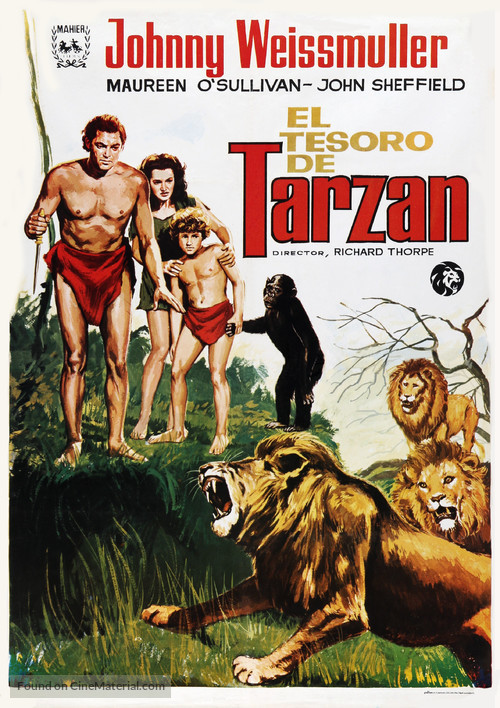 Tarzan&#039;s Secret Treasure - Spanish Movie Poster