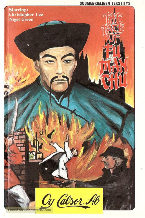 The Face of Fu Manchu - Finnish VHS movie cover
