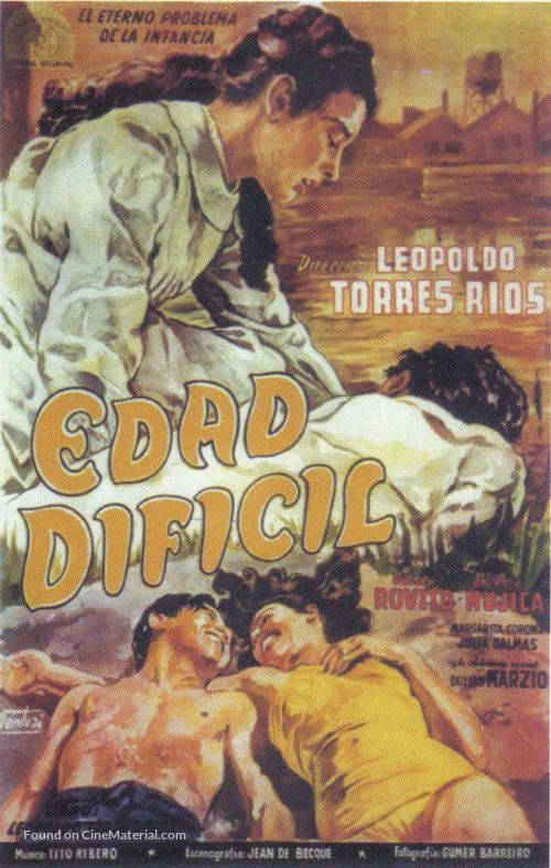 Edad dif&iacute;cil - Argentinian Movie Poster