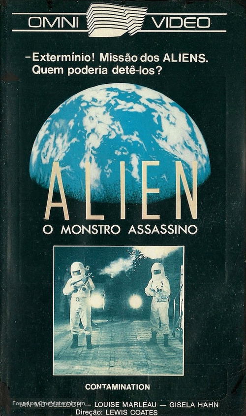 Contamination - Brazilian VHS movie cover