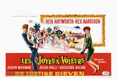 The Happy Thieves - Belgian Movie Poster
