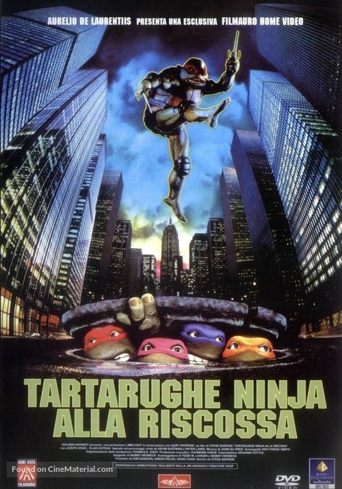 Teenage Mutant Ninja Turtles - Italian DVD movie cover