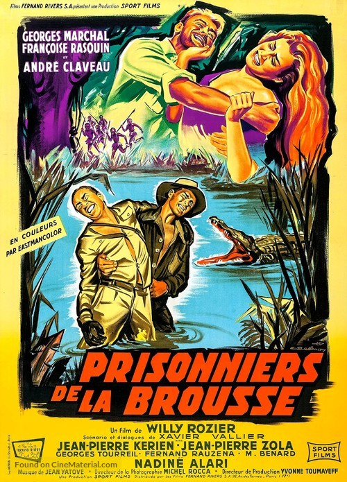 Prisonniers de la brousse - French Movie Poster