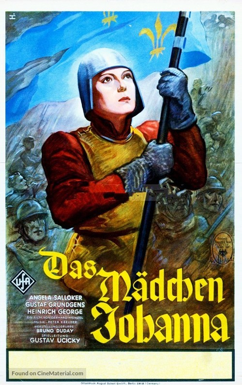 M&auml;dchen Johanna, Das - German Movie Poster