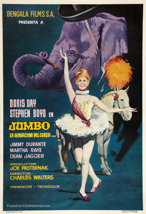 Billy Rose&#039;s Jumbo - Spanish Movie Poster