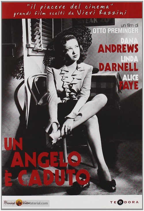 Fallen Angel - Italian DVD movie cover