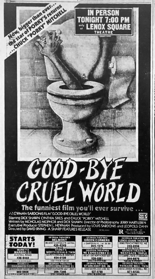 Good-bye Cruel World - poster