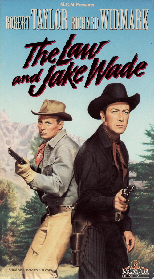 The Law and Jake Wade - VHS movie cover