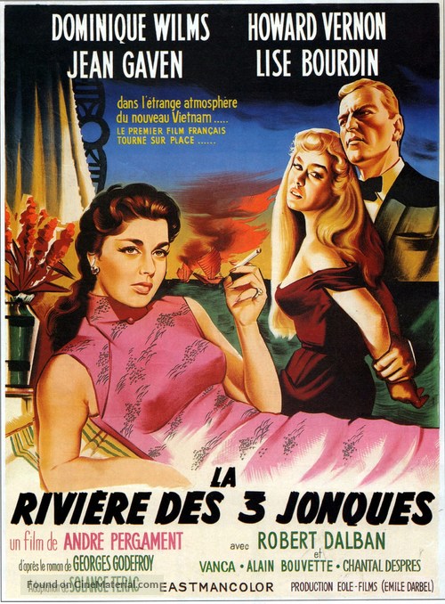 La rivi&egrave;re des 3 jonques - French Movie Poster