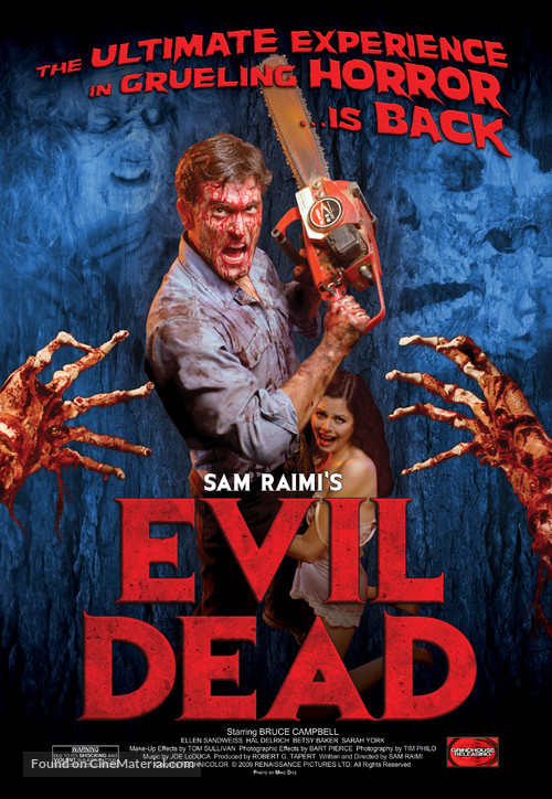 The Evil Dead - Re-release movie poster