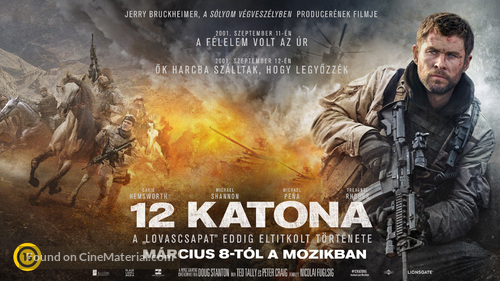 12 Strong 18 Hungarian Movie Poster