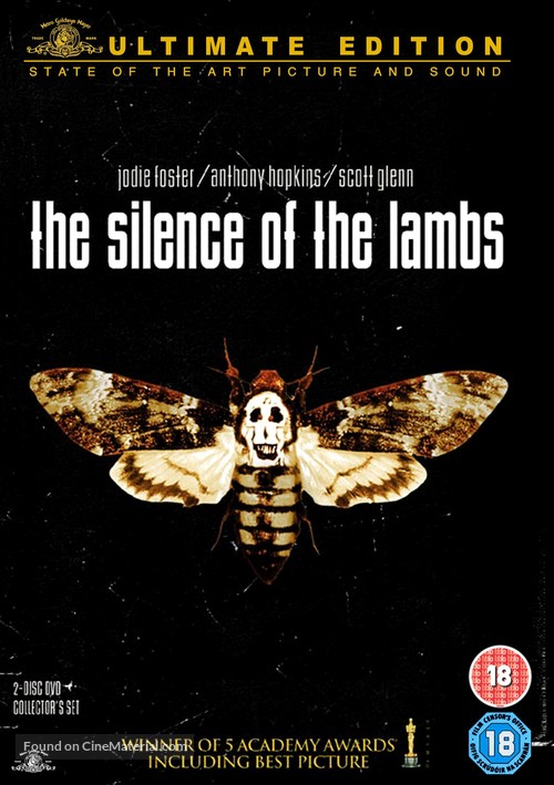 The Silence Of The Lambs - British DVD movie cover