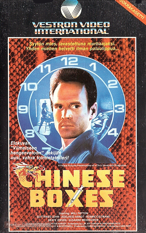 Chinese Boxes - Finnish VHS movie cover