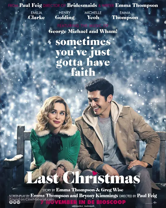 Last Christmas - Dutch Movie Poster