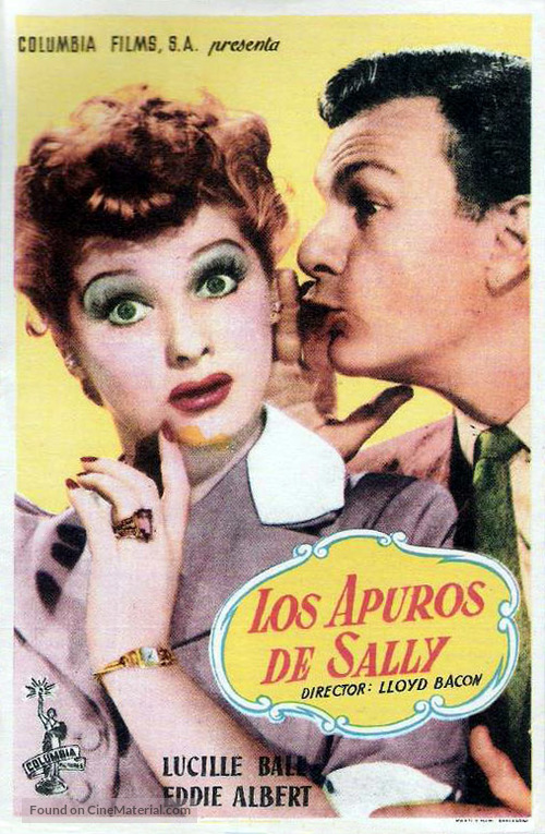 The Fuller Brush Girl - Spanish Movie Poster
