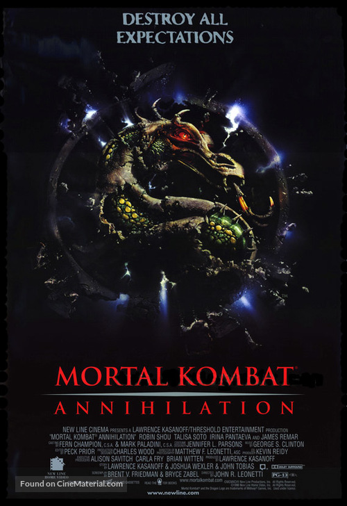 Mortal Kombat: Annihilation - Movie Poster