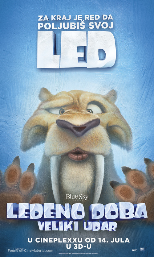 Ice Age: Collision Course - Serbian Movie Poster