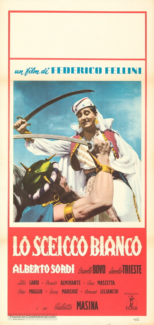 Lo sceicco bianco - Italian Movie Poster