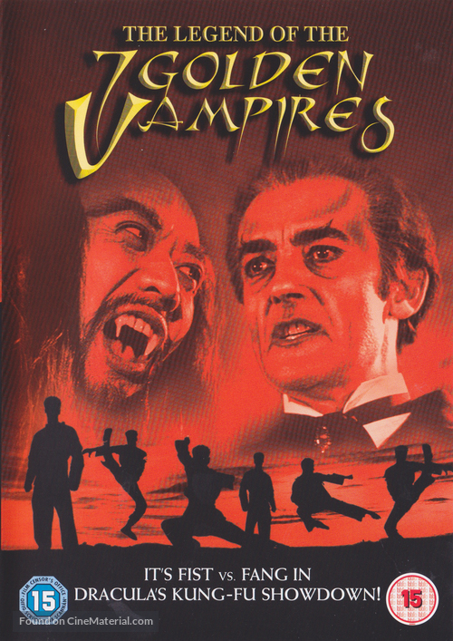 The Legend of the 7 Golden Vampires - British DVD movie cover