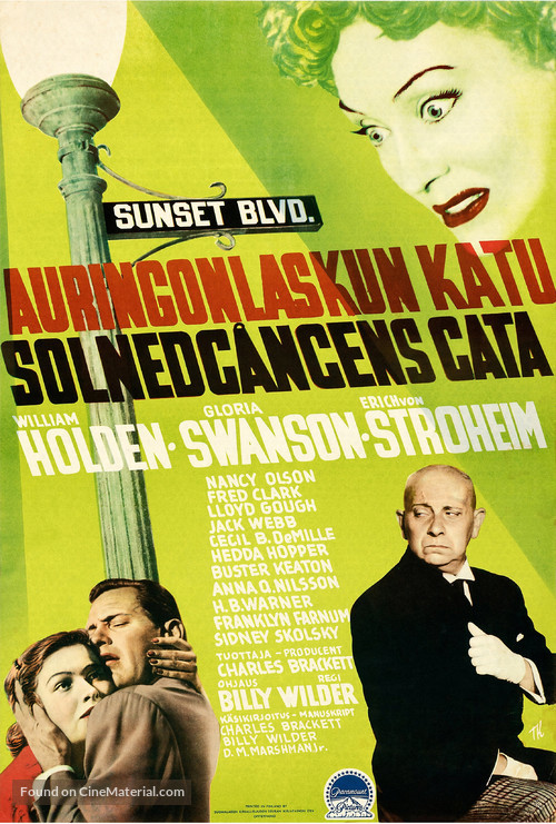 Sunset Blvd. - Finnish Movie Poster