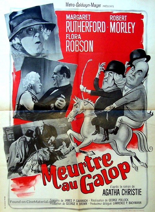 Murder at the Gallop - French Movie Poster