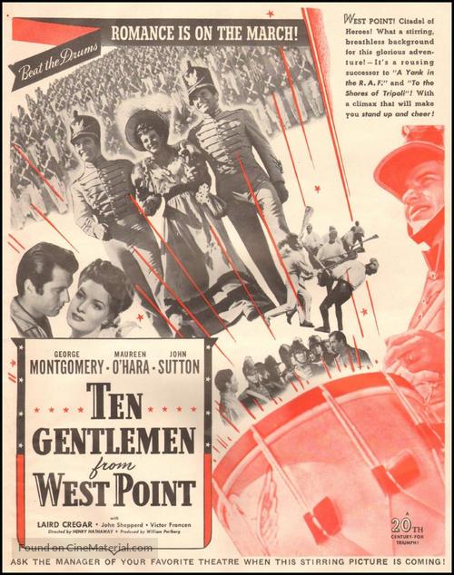 Ten Gentlemen from West Point - poster