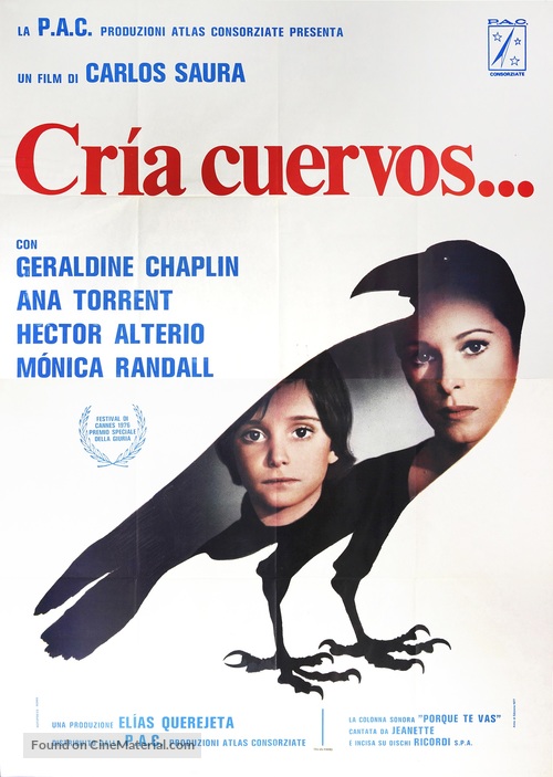 Cr&iacute;a cuervos - Italian Movie Poster