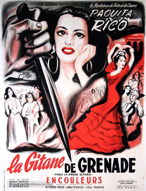 La virgen gitana - French Movie Poster