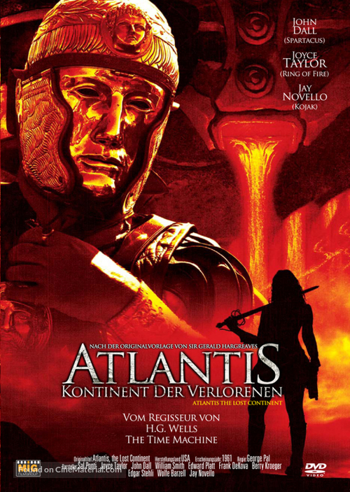 Atlantis, the Lost Continent - German DVD movie cover