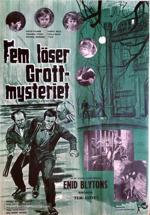 Five Have a Mystery to Solve - Swedish Movie Poster