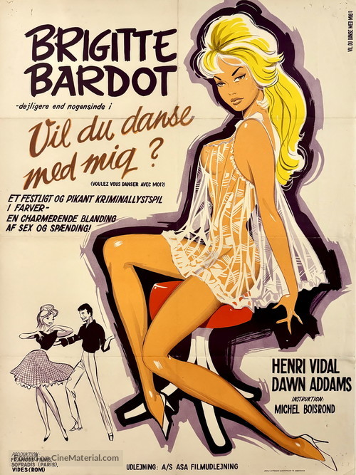 Voulez-vous danser avec moi? - Danish Movie Poster