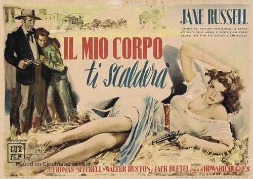 The Outlaw - Italian Movie Poster